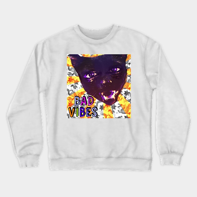 Bad Vibes Crewneck Sweatshirt by L'Appel du Vide Designs by Danielle Canonico